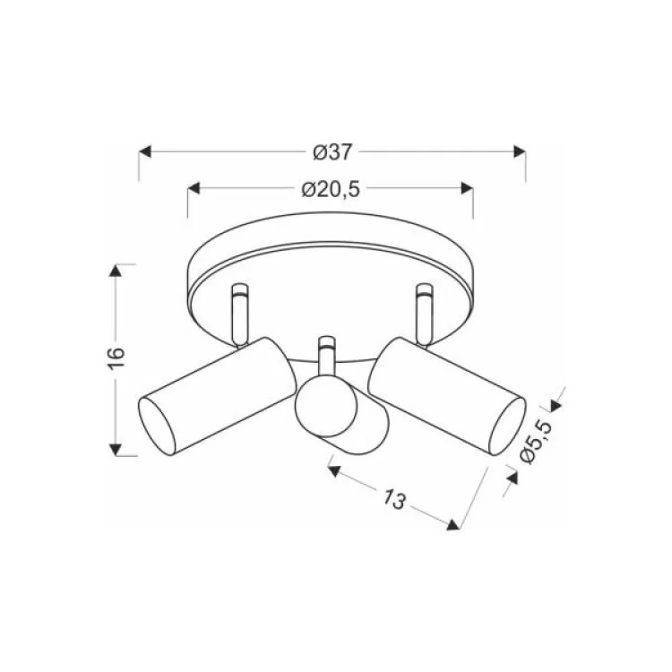 Спот Candellux 98-01627 Colly (98-01627) ціна 4 644грн - фотографія 2