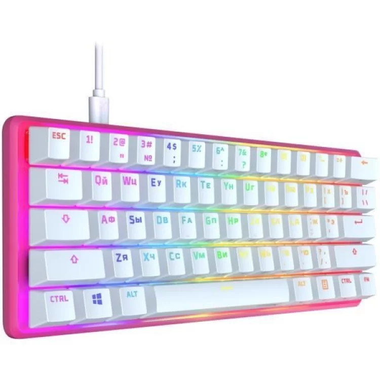 Клавиатура HyperX Alloy Origins 60 Pink (572Y6AA) цена 7 988грн - фотография 2