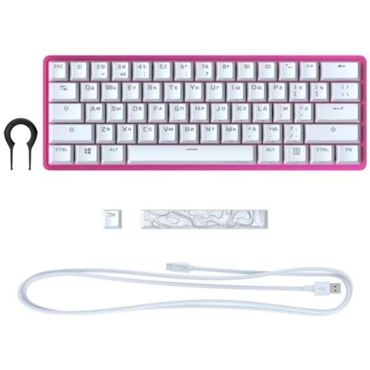 Клавиатура HyperX Alloy Origins 60 Pink (572Y6AA) характеристики - фотография 7