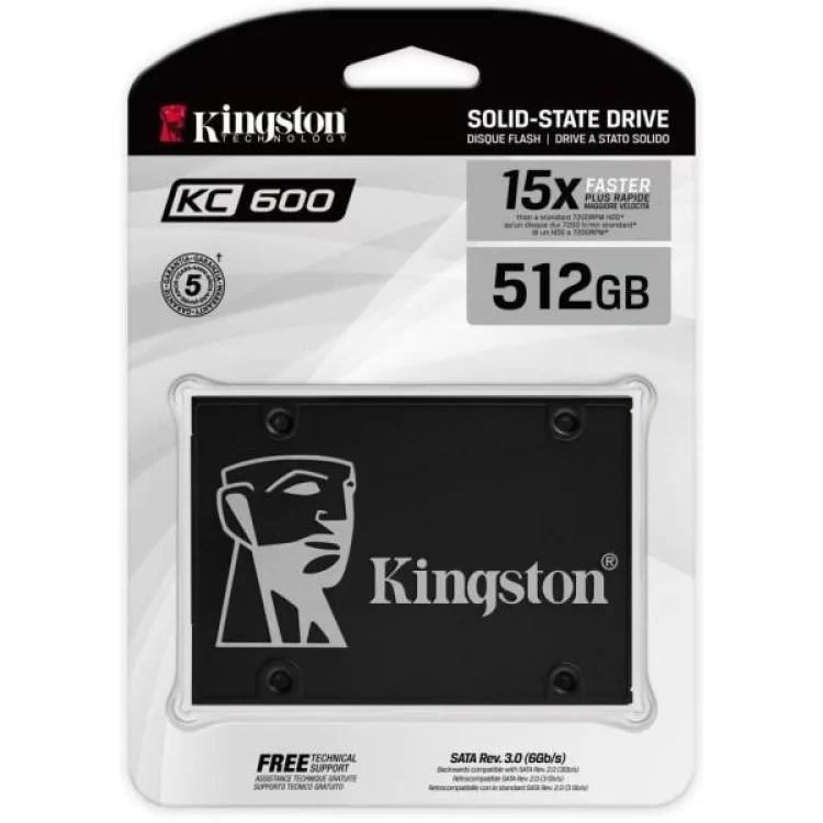 в продажу Накопичувач SSD 2.5" 512GB Kingston (SKC600/512G) - фото 3