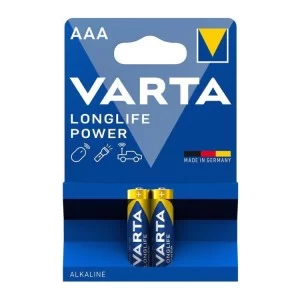 Батарейка Varta AAA Longlife Power лужна * 2 (04903121412)