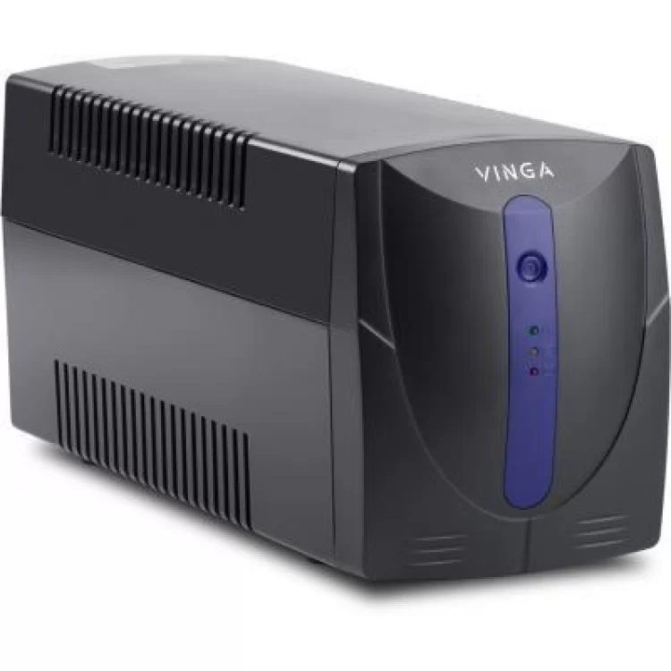 Пристрій безперебійного живлення Vinga LED 1200VA plastic case (VPE-1200P) ціна 5 608грн - фотографія 2