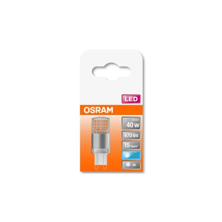 Лампочка Osram LEDPIN40 3,8W/840 230V CL G9 FS1 (4058075432420) інструкція - картинка 6