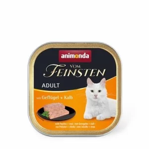 Паштет для котів Animonda Vom Feinsten Adult with Poultry + Veal 100 г (4017721832007)