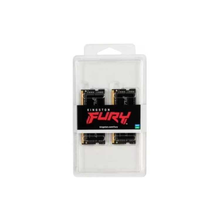 Модуль пам'яті для ноутбука SoDIMM DDR4 32GB (2x16GB) 2666 MHz FURY Impact Kingston Fury (ex.HyperX) (KF426S16IBK2/32) ціна 4 323грн - фотографія 2