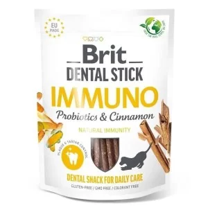 Лакомство для собак Brit Dental Stick Immuno пробиотики и корица 251 г (8595602564378)