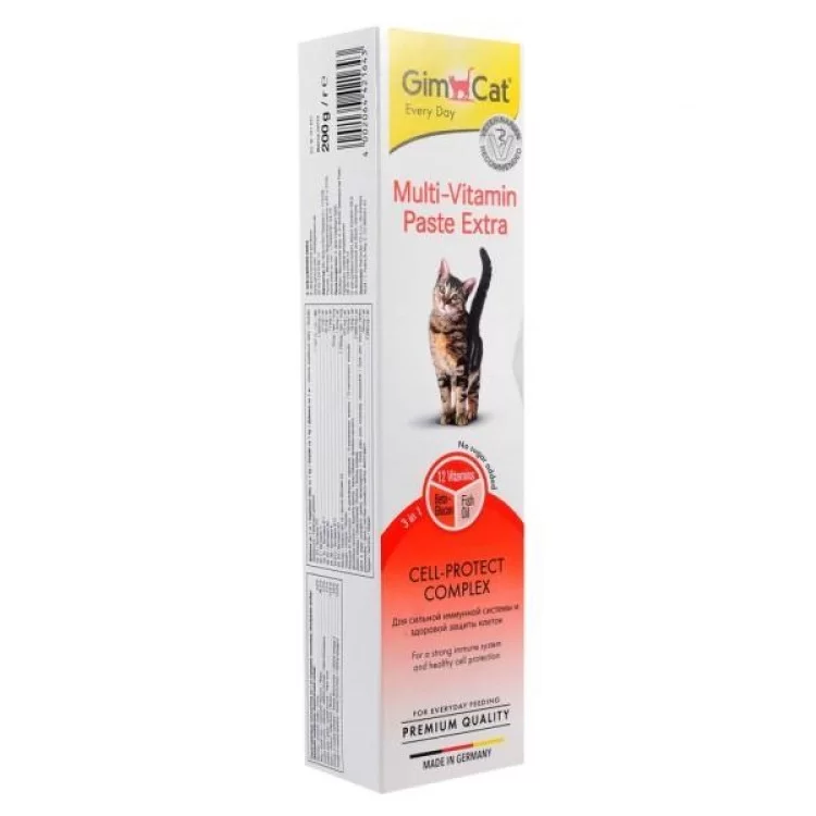 Паста для животных GimCat Multi-Vitamin Paste Extra 200 г (4002064401898) цена 843грн - фотография 2