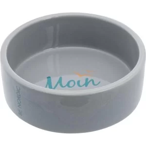 Посуд для собак Trixie Миска керамічна BE NORDIC 300 мл/12 см (сіра) (4011905243535)