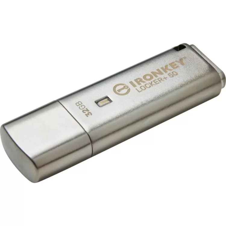 USB флеш накопитель Kingston 32GB IronKey Locker Plus 50 AES Encrypted USB 3.2 (IKLP50/32GB) цена 3 182грн - фотография 2