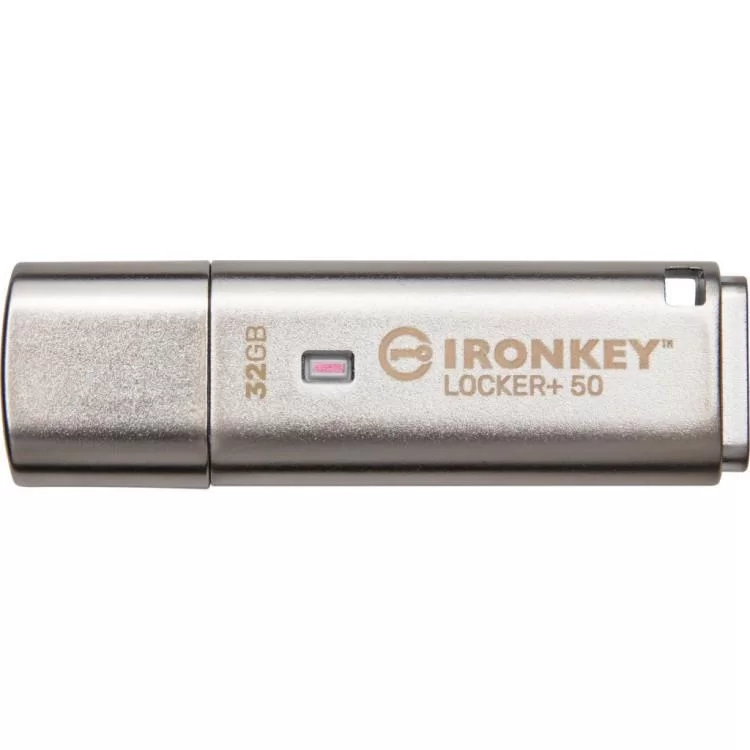 в продаже USB флеш накопитель Kingston 32GB IronKey Locker Plus 50 AES Encrypted USB 3.2 (IKLP50/32GB) - фото 3