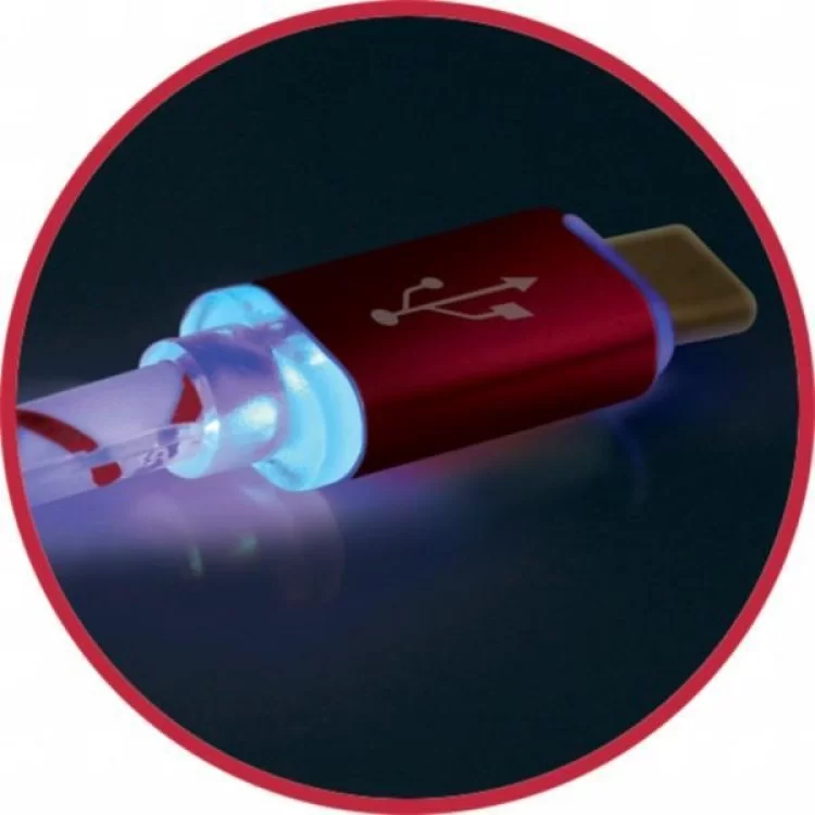 продаємо Дата кабель USB 2.0 AM to Lightning 1.0m ACH03-03LT RedLED backlight Defender (87552) в Україні - фото 4