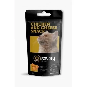 Лакомство для котов Savory Snack Chicken and Cheese 60 г (подушечки с курицей и сыром) (4820232631461)