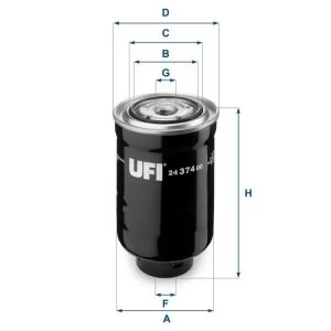 Фільтр паливний UFI 24.374.00