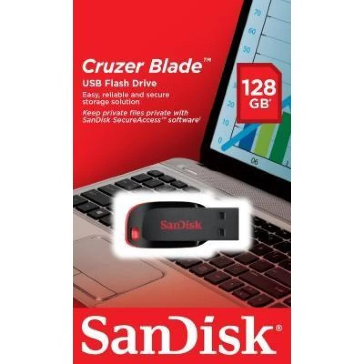 USB флеш накопитель SanDisk 128GB Cruzer Blade USB 2.0 (SDCZ50-128G-B35) обзор - фото 8