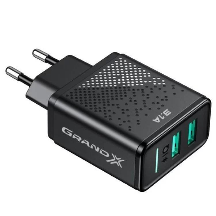 Зарядное устройство Grand-X CH-60 2USB 5V 3,1A (CH-60) цена 398грн - фотография 2