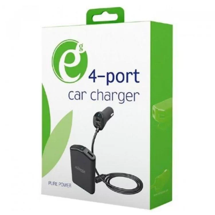 продаємо Зарядний пристрій EnerGenie car 4xUSB 9.6 А (EG-4U-CAR-01) в Україні - фото 4