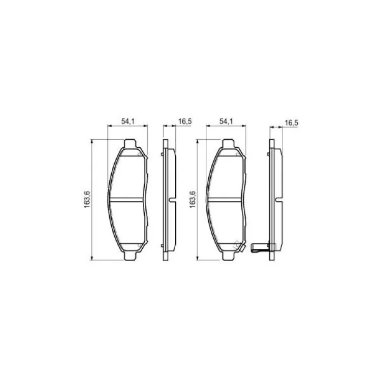 Тормозные колодки Bosch 0 986 494 151 цена 1 277грн - фотография 2