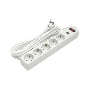 Сетевой фильтр питания PowerPlant 5м, 5 розеток, USB 2.1A (JY-1056U/5) (PPSA10M50S5U)