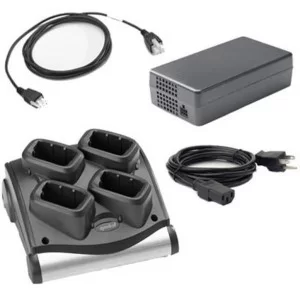 Зарядний пристрій для акумуляторів ТЗД Symbol/Zebra MC90x0 / MC9190 4-х слотовый с БП и кабелем (SAC9000-400CES)