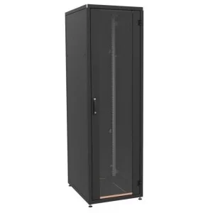 Шкаф напольный Zpas 18U 19" 600x800, glass door, black (IT-186080-69AA-2-161-FP)