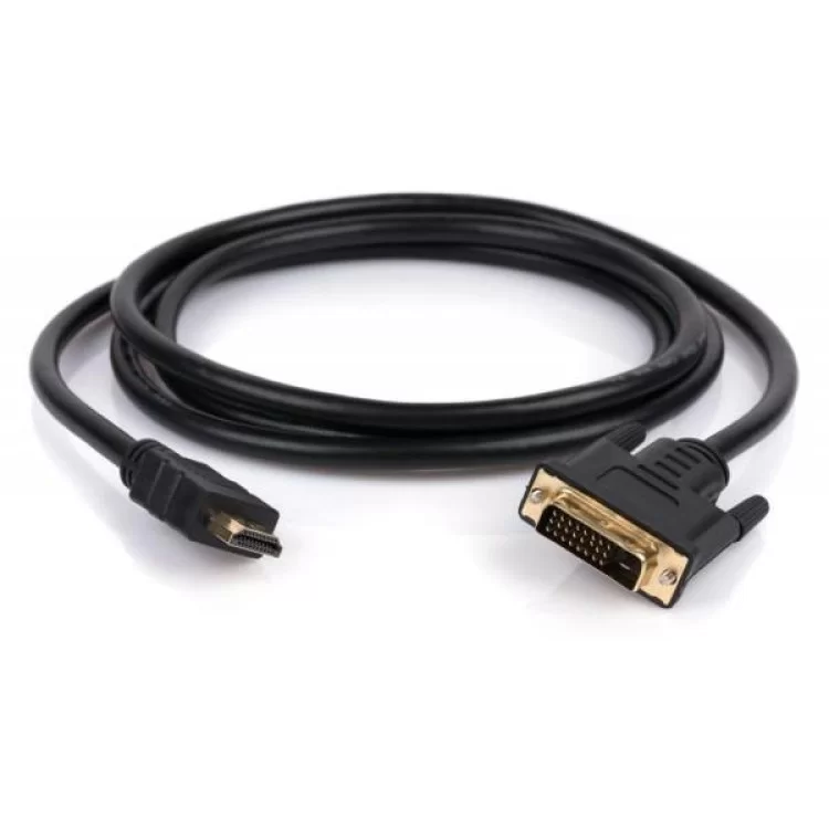 Кабель мультимедийный HDMI to DVI 24+1 5.0m Vinga (VCPHDMIDVI5) цена 329грн - фотография 2