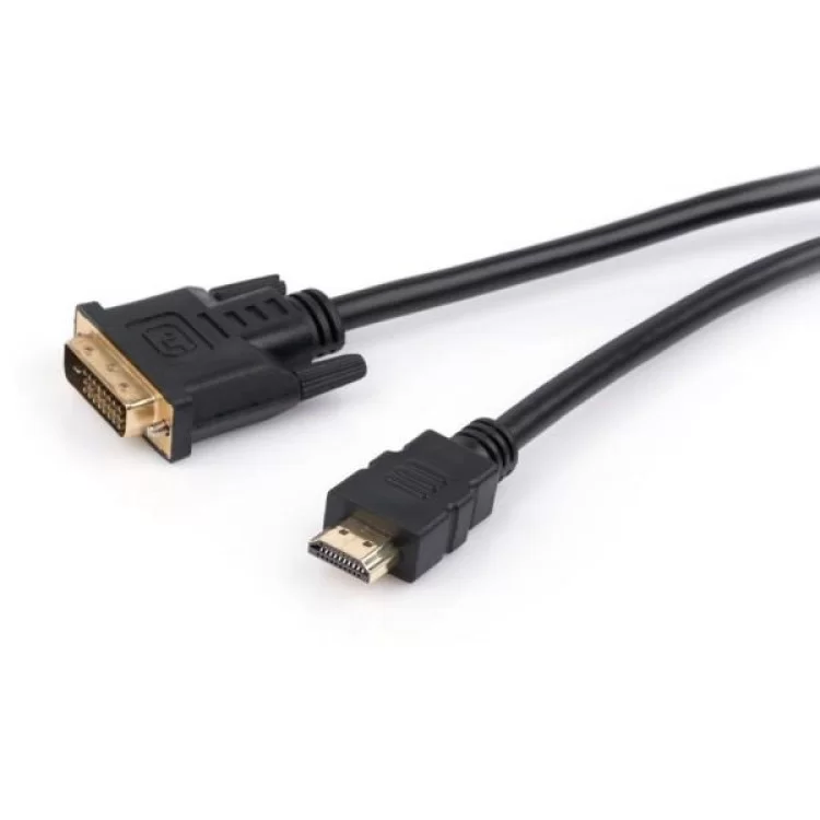 Кабель мультимедийный HDMI to DVI 24+1 5.0m Vinga (VCPHDMIDVI5) отзывы - изображение 5