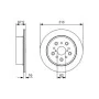 Гальмівний диск Bosch 0 986 479 R25