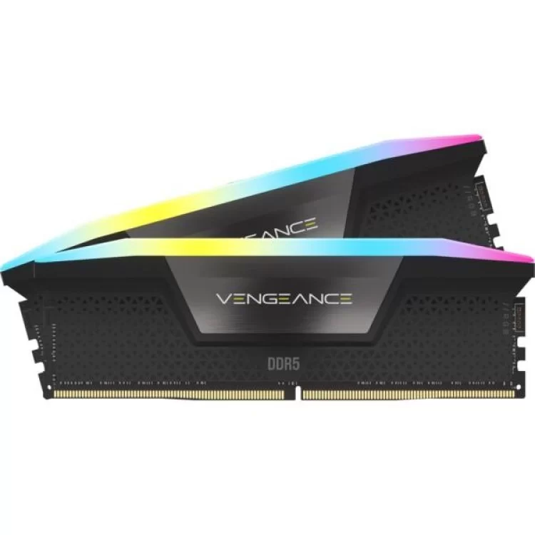 в продажу Модуль пам'яті для комп'ютера DDR5 96GB (2x48GB) 5200 MHz Vengeance RGB Black Corsair (CMH96GX5M2B5200C38) - фото 3