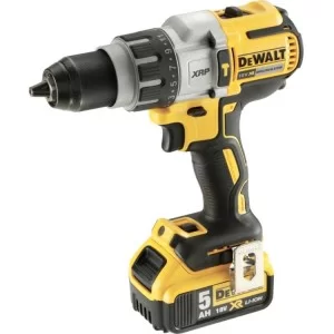 Шуруповерт DeWALT XR Li-Ion 18 В, 2x5Ah, 95 Нм, 0-500/1500/2250 об/хв, 1.6 кг, кейс (DCD996P2)