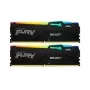 Модуль памяти для компьютера DDR5 16GB (2x8GB) 6000 MHz FURY Beast RGB Kingston Fury (ex.HyperX) (KF560C36BBEAK2-16)