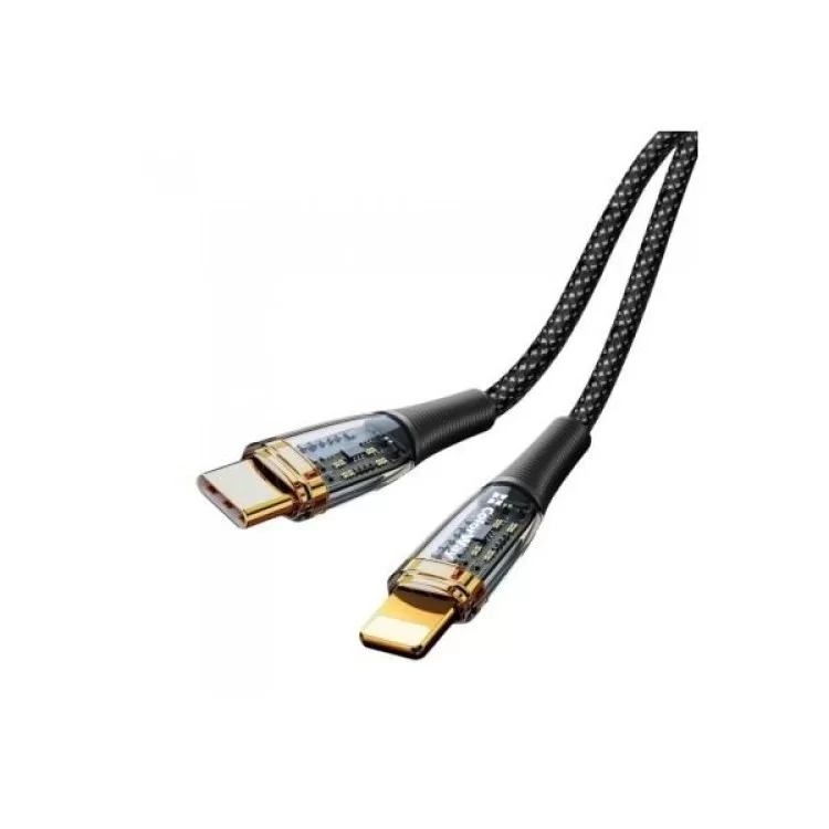 Дата кабель USB-C to Lightning 1.2m 3A 27W black ColorWay (CW-CBPDCL057-BK) ціна 392грн - фотографія 2