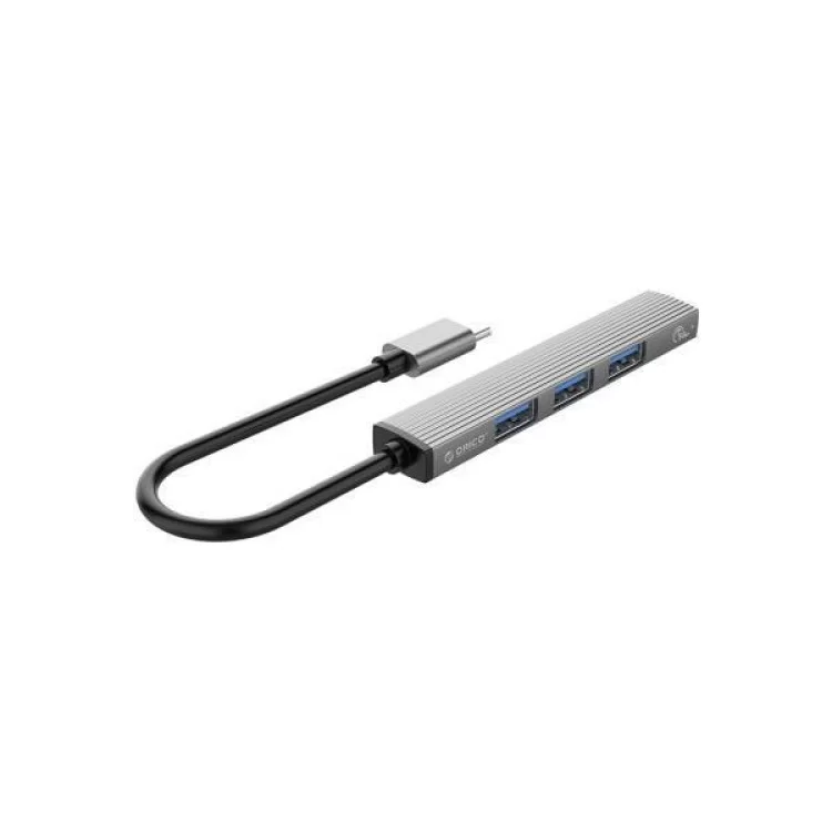 Концентратор Orico Type-C to USB3.0, 3xUSB2.0 (AH-13-GY-BP) (CA913534) ціна 659грн - фотографія 2