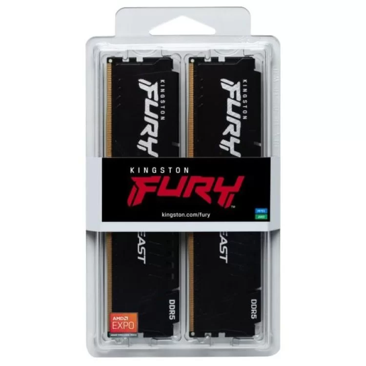 Модуль пам'яті для комп'ютера DDR5 16GB (2x8GB) 5600 MHz Beast Kingston Fury (ex.HyperX) (KF556C36BBEK2-16) відгуки - зображення 5