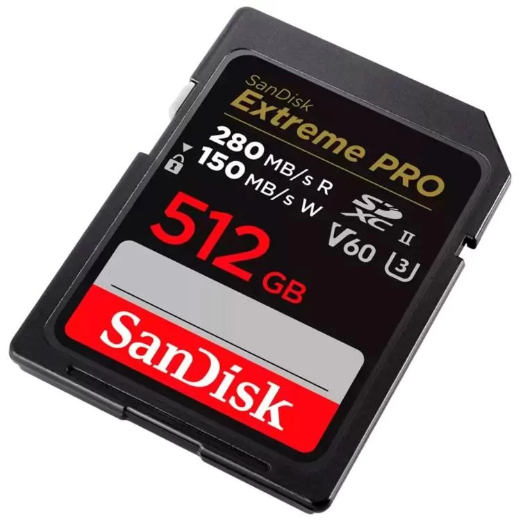 Карта пам'яті SanDisk 512GB SDXC class 10 UHS-II U3 V60 (SDSDXEP-512G-GN4IN) ціна 18 099грн - фотографія 2