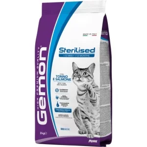 Сухой корм для кошек Gemon Cat Sterilised тунец с лососем 2 кг (8009470297165)