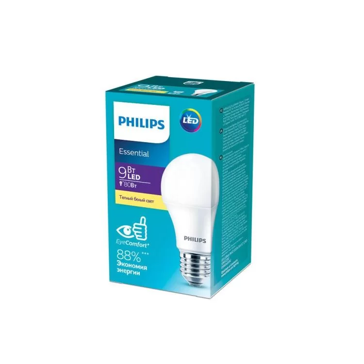 Лампочка Philips ESS LEDBulb 9W 900lm E27 830 1CT / 12 RCA (929002299287) ціна 79грн - фотографія 2