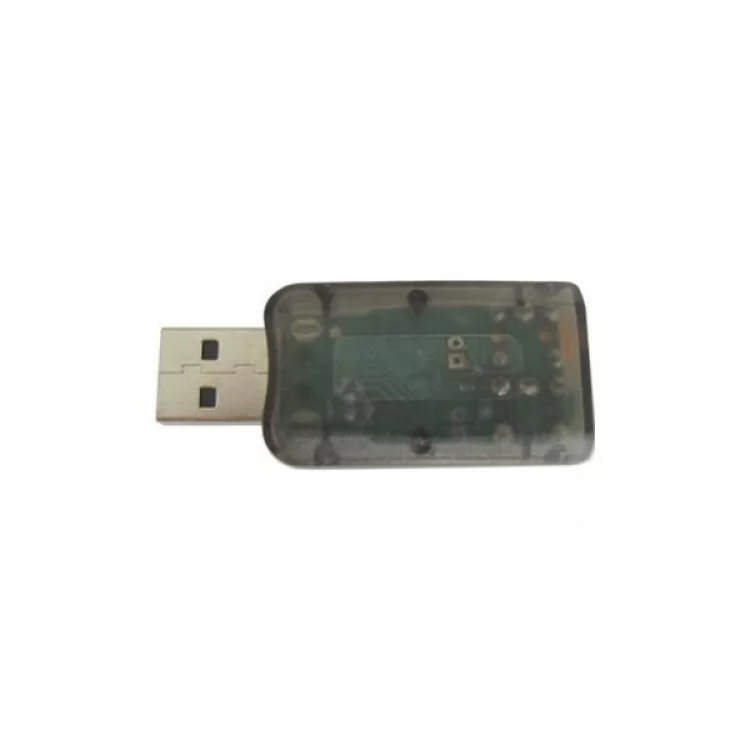 Звуковая плата Dynamode USB 6(5.1) 3D RTL dark gray (USB-SOUNDCARD2.0 black) цена 134грн - фотография 2