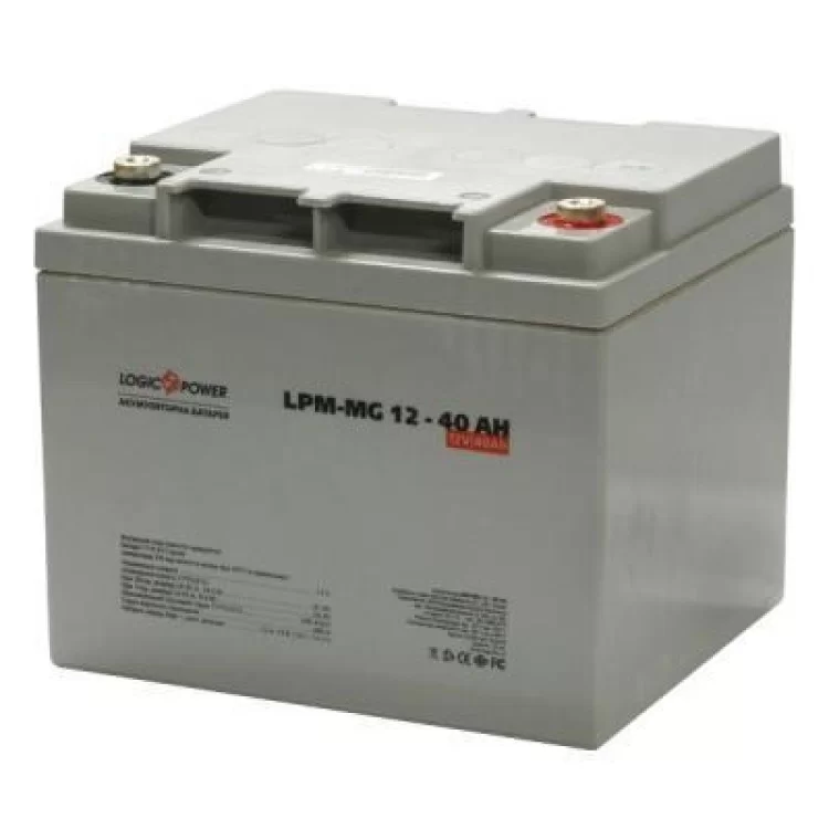 Батарея к ИБП LogicPower LPM MG 12В 40Ач (3874) цена 5 046грн - фотография 2