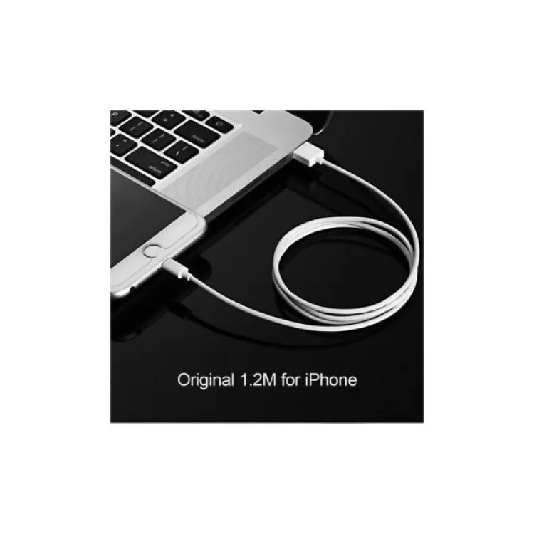 Дата кабель USB 2.0 AM to Lightning 1.8m 2.1A MFI White Choetech (IP0027-WH) - фото 11