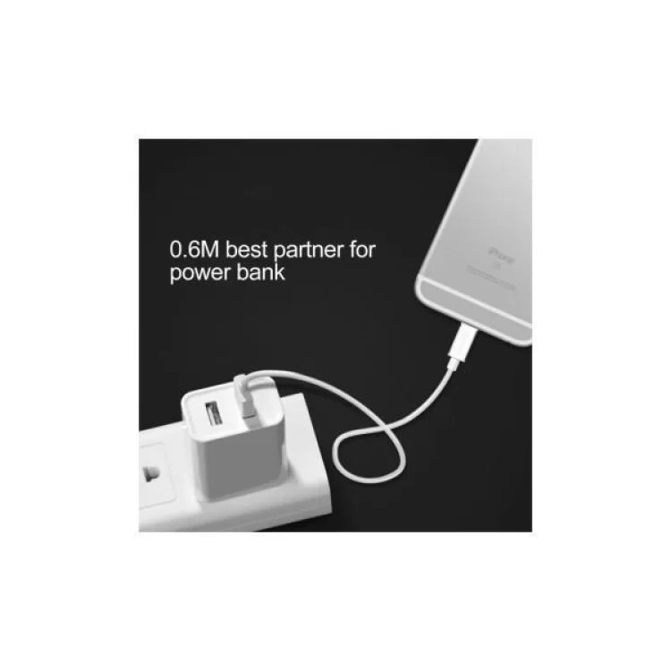 Дата кабель USB 2.0 AM to Lightning 1.8m 2.1A MFI White Choetech (IP0027-WH) - фото 10