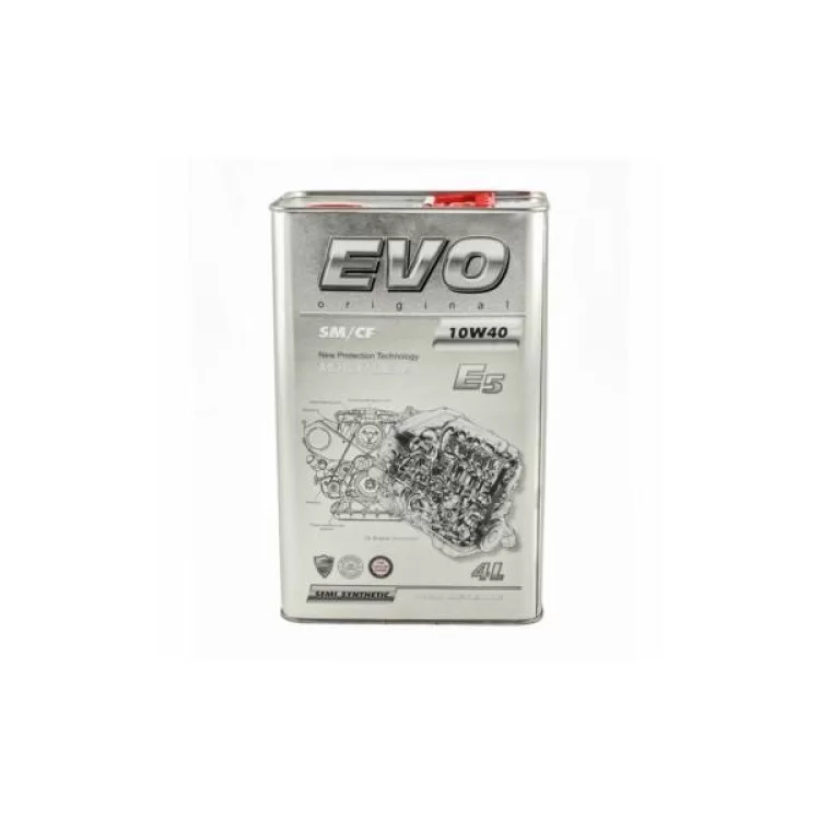 Моторна олива EVO E5 10W-40 SM/CF 4L (E5 4L 10W-40) ціна 784грн - фотографія 2