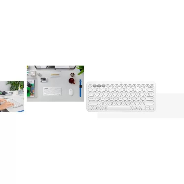 Клавіатура Logitech K380s Multi-Device Bluetooth UA White (920-011852) характеристики - фотографія 7