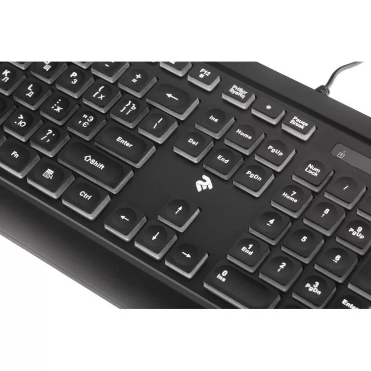 Клавиатура 2E KS120 White backlight USB Black (2E-KS120UB) - фото 11