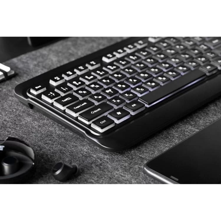 Клавіатура 2E KS120 White backlight USB Black (2E-KS120UB) огляд - фото 8