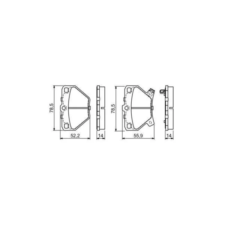 Тормозные колодки Bosch 0 986 424 630 цена 716грн - фотография 2