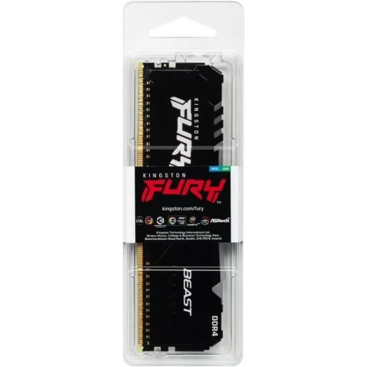 Модуль пам'яті для комп'ютера DDR4 32GB 3600 MHz Fury Beast RGB Kingston Fury (ex.HyperX) (KF436C18BB2A/32) - фото 10