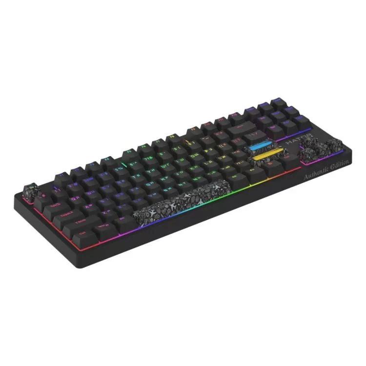 Клавіатура Hator Rockfall 2 Mecha TKL Authentic Edition Aurum Milky Way Silent USB Black (HTK-530) ціна 5 098грн - фотографія 2