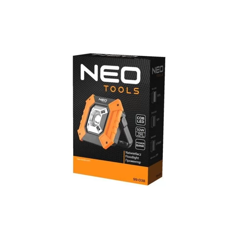 в продажу Прожектор Neo Tools 10 Вт, 750 люмен, функція PowerBank (99-038) - фото 3