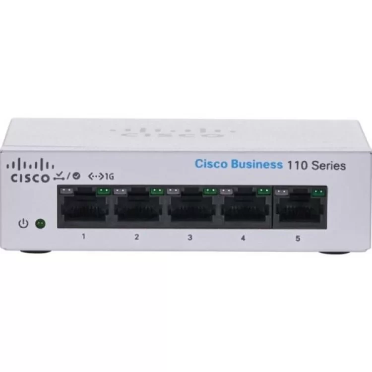 Коммутатор сетевой Cisco CBS110-5T-D-EU цена 3 373грн - фотография 2