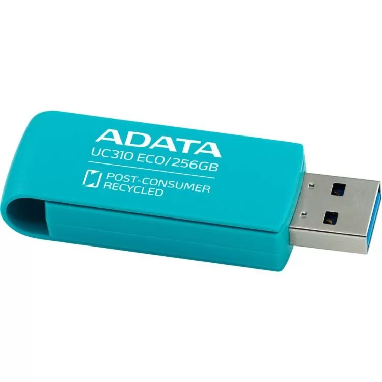 продаємо USB флеш накопичувач ADATA 256GB UC310 Eco Green USB 3.2 (UC310E-256G-RGN) в Україні - фото 4